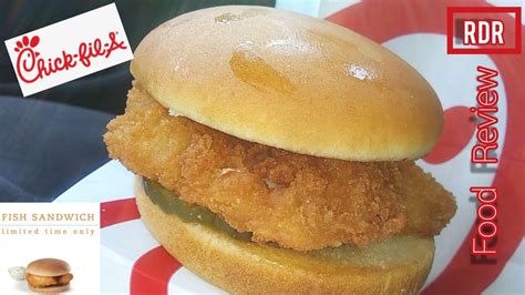 Chick-Fil-A FISH Sandwich REVIEW 🐟!!! - YouTube