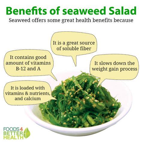 Calories in Seaweed Salad: Is It Good For Your Health? | Food facts, Healthy sides, Seaweed salad