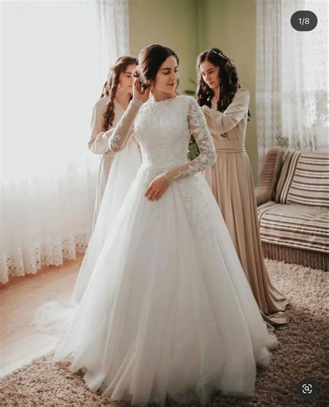 Pin on Gracie Girl | Modest wedding dresses ball gown, Modest wedding ...