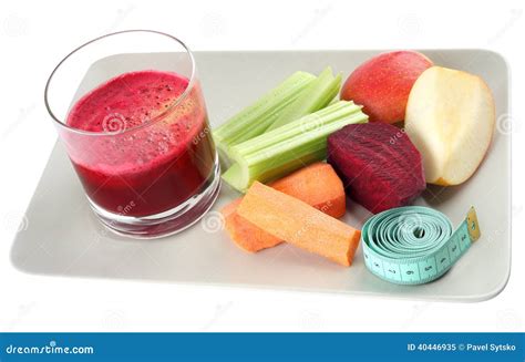 Fresh Juice And Ingredients For A Healthy Diet On Stock Image - Image of measure, healthy: 40446935