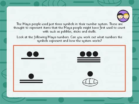 I can read numbers using the Maya symbols