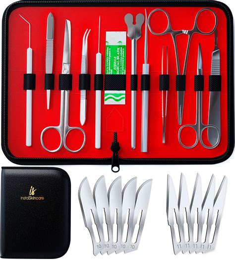 Advanced Dissection Kit Biology Lab Anatomy Dissecting Set With Stainless Steel Scalpel Knife ...