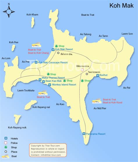 Koh Mak Map