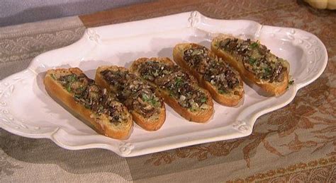 Get Lidia Bastianich's Baked Mushroom Crostini Recipe - CBS.com ...
