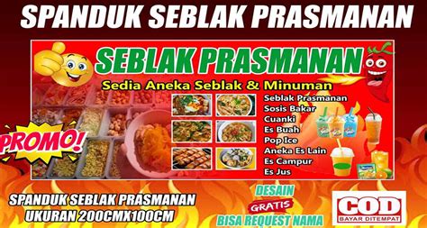 7 Contoh Banner Seblak Prasmanan & Desain Keren (Gratis)