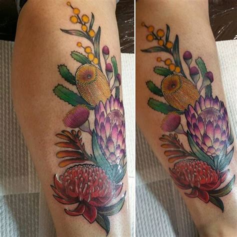 Image result for australian bouquet flowers tattoo | Wildflower tattoo, Flower tattoos, Flower ...