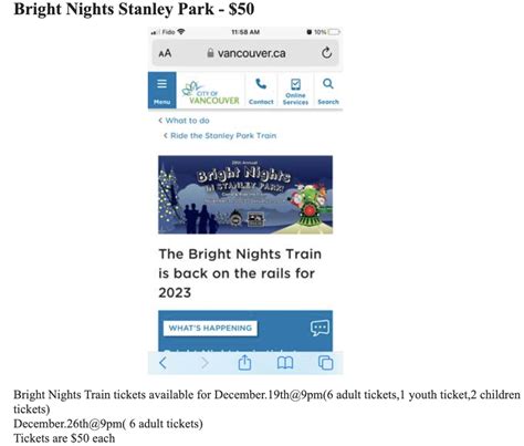 Stanley Park Christmas Train hopes derailed after tickets sell out | News