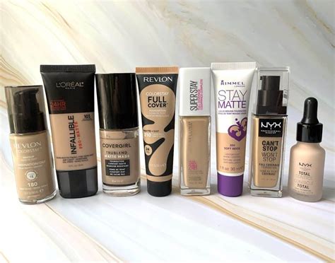 Full Coverage Drugstore Foundations for Oily Skin - A Beauty Edit