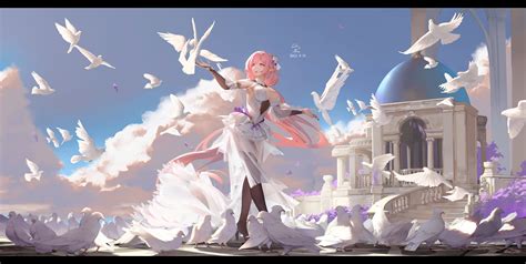 Free download | HD wallpaper: Honkai Impact, artwork, Honkai Impact 3rd, fan art, Elysia (Honkai ...