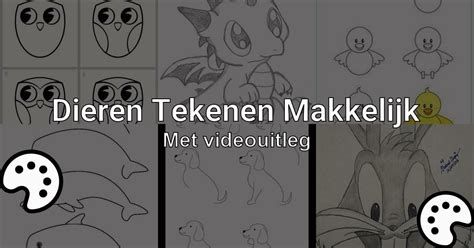 Dieren Tekenen Makkelijk (Met videouitleg)