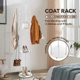 Tree Style Wooden Clothing Rack Coat Stand Hat Bag Garment Hanger ...