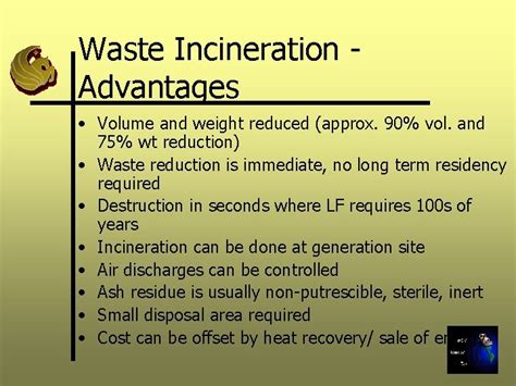 Thermochemical Conversion Technologies Combustion Types Incineration energy recovery