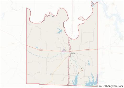 Map of Cooke County, Texas - Thong Thai Real