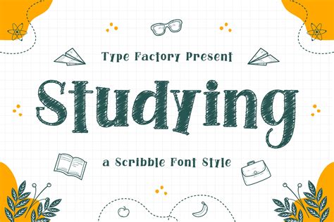 Studying Font by TypeFactory · Creative Fabrica