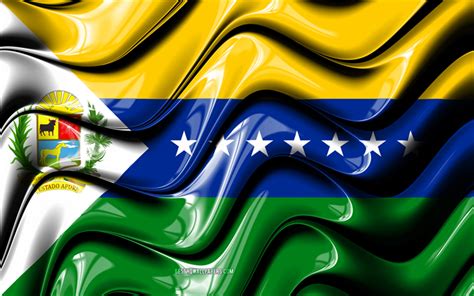 Download wallpapers Apure flag, 4k, States of Venezuela, administrative districts, Flag of Apure ...