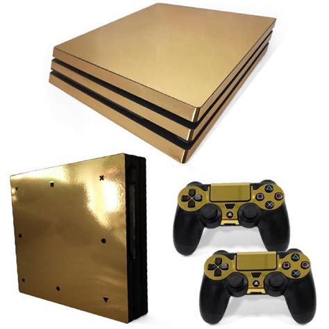 Gold Chrome - PS4 Pro Console Skins | PS4 Pro Console Skins | Consoleskins