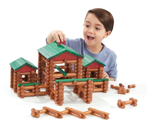 LINCOLN LOGS – Classic Farmhouse, 268 Pieces, Real Wood Logs - Ages 3+ - Best Retro Building ...