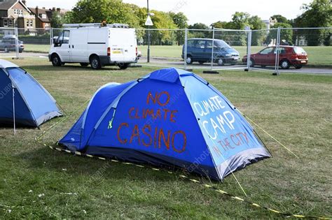 Climate camp - Stock Image - F002/9045 - Science Photo Library