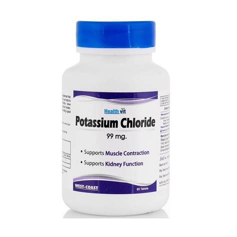 Healthvit Potassium Chloride 99 mg, 60 Tablets Price, Uses, Side Effects, Composition - Apollo ...