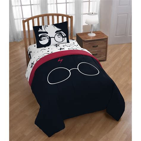 Harry Potter Always Reversible Oversized Twin Comforter, Black, Warner Brothers in 2020 ...