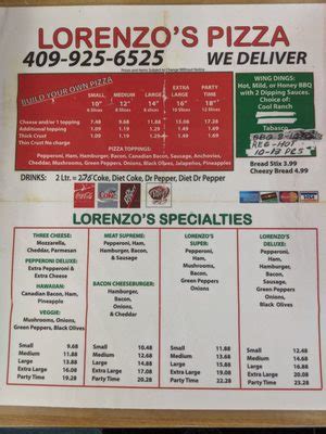 LORENZO’S PIZZA - 14 Photos & 56 Reviews - 12995 Highway 6, Santa Fe, Texas - Pizza - Restaurant ...