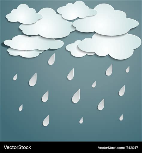 Rainy weather Royalty Free Vector Image - VectorStock