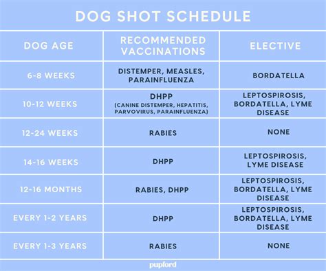 Puppy Shot Schedule