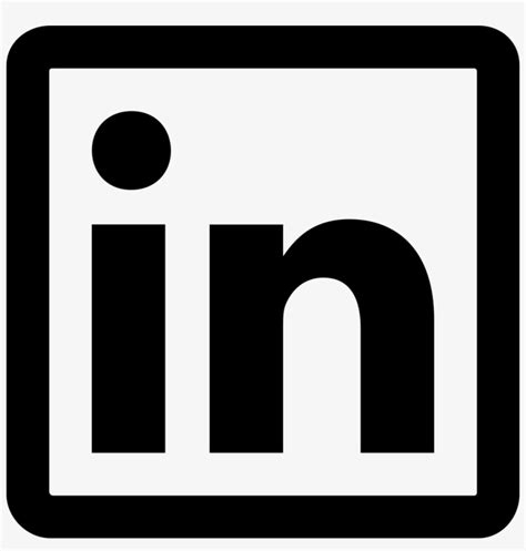 Png File - Linkedin Icon Png Black Transparent PNG - 980x980 - Free ...