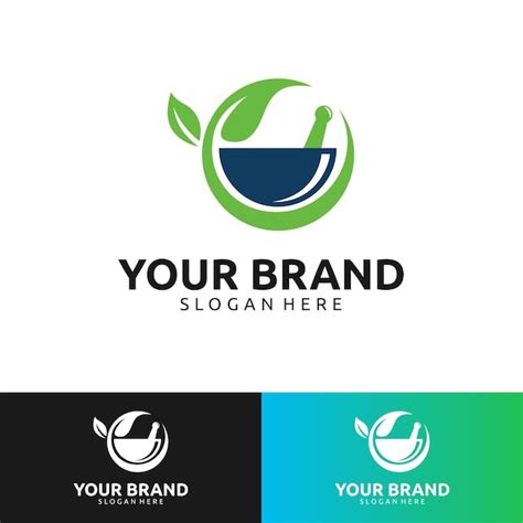 Premium Vector | MORTAR AND PESTLE PHARMACY LOGO DESIGN