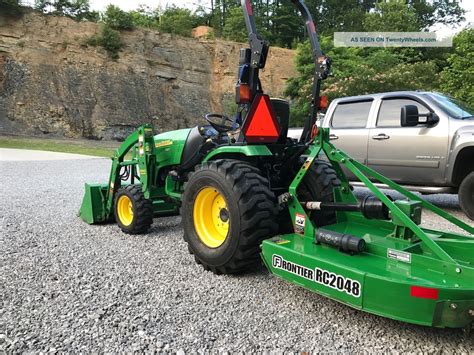 John Deere 2520 Compact Tractor Ag Utility 26hp 4x4 W/ Loader Bush Hog ...