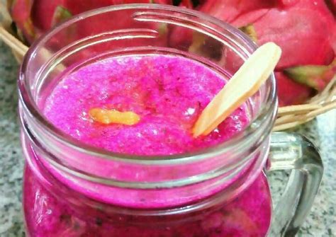 Langkah Mudah untuk Membuat Jus buah Naga yang Enak Banget - Menu Masakan