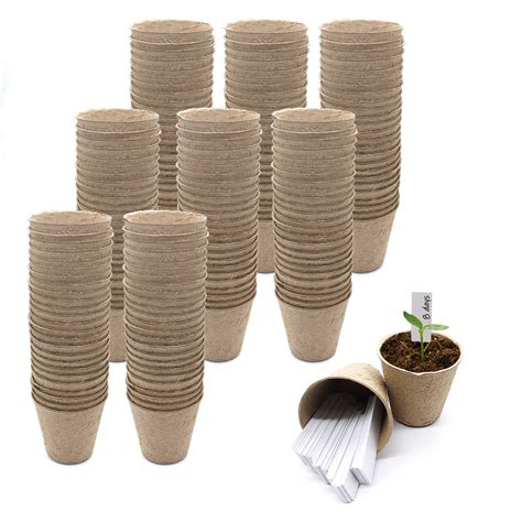 Buy Peat Pots for Seedlings,200 Packs 3 inch Seed Starter Kits for ...