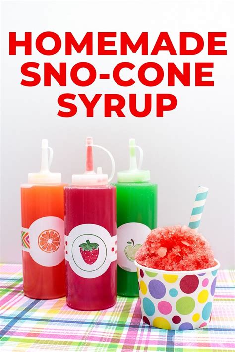 Snow Cone Syrup Recipe Made with 3 Ingredients