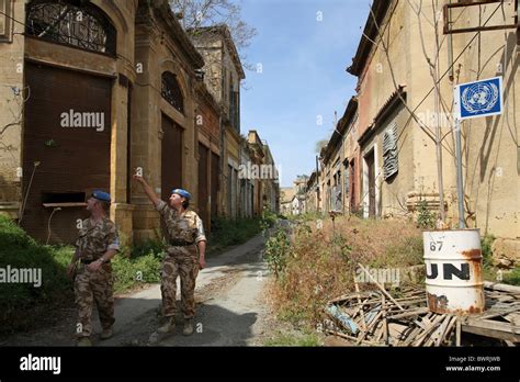 British UN soldiers in the UN buffer zone, Nicosia, Cyprus Stock Photo, Royalty Free Image ...