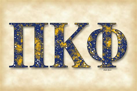 Pi Kappa Phi - Parchment Digital Art by Stephen Younts