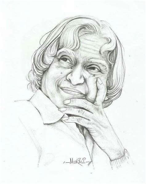 A P J Abdul Kalam | Pencil drawing images, Pencil sketch portrait, Art drawings sketches simple