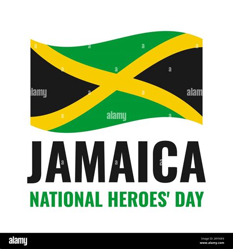 Jamaica National Heroes day Day typography poster. Jamaican holiday on ...