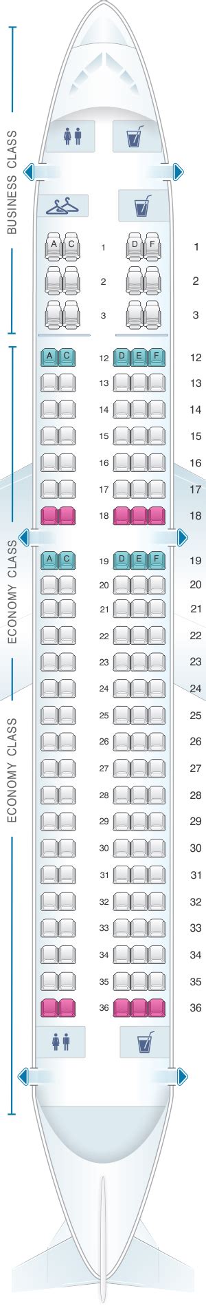 Seat Map Air Canada Airbus A220 300 | SeatMaestro