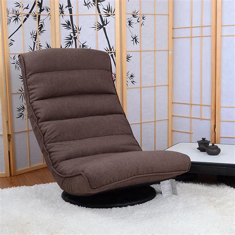 Floor Recliner Chair 360Degree Swivel Folded Japanese Living Room ...