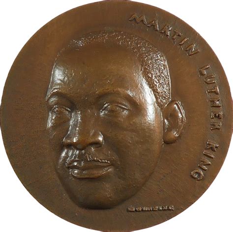 1969 USA Martin Luther King Nobel Peace Prize 68mm bronze medal EF ...