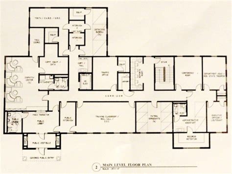 Police Dept. Layout | Floor plans, Hotel floor plan, Roof construction