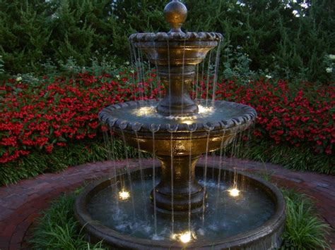 Fountain Lights Mainstream of Decoration: Outdoor Fountains With Lights