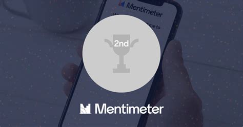 I came in 2nd place in a Mentimeter quiz - Mentimeter