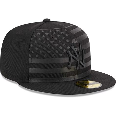 New Era New York Yankees All Black American Flag 2023 59FIFTY Fitted H