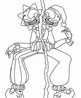 Sundrop And Moondrop FNAF Coloring Pages  Coloring Cool sketch template