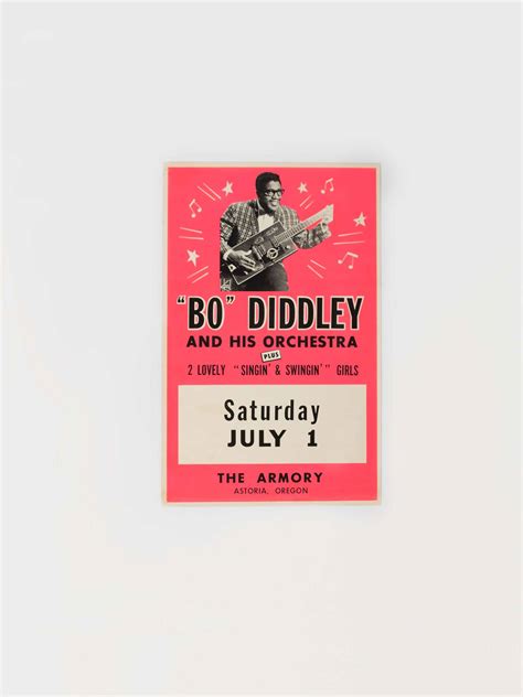 Download Bo Diddley Concert Ticket Wallpaper | Wallpapers.com