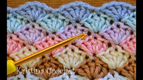 Easy Crochet Shell Stitch Tutorial (English) - YouTube