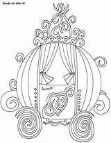 Cinderella Carriage Coloring Pages Sketch Page sketch template