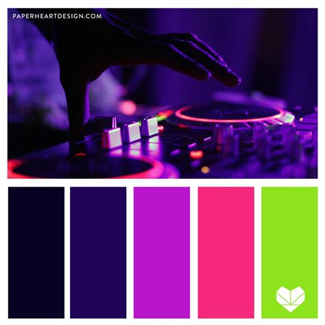 Color Palette: Neon Lights — Paper Heart Design