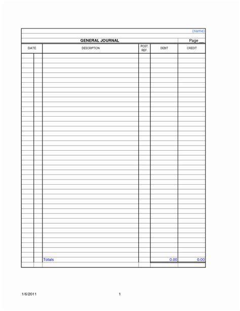 Free General Ledger Sheets Unique 9 Best Of Printable Accounting - Free Printable Accounting ...